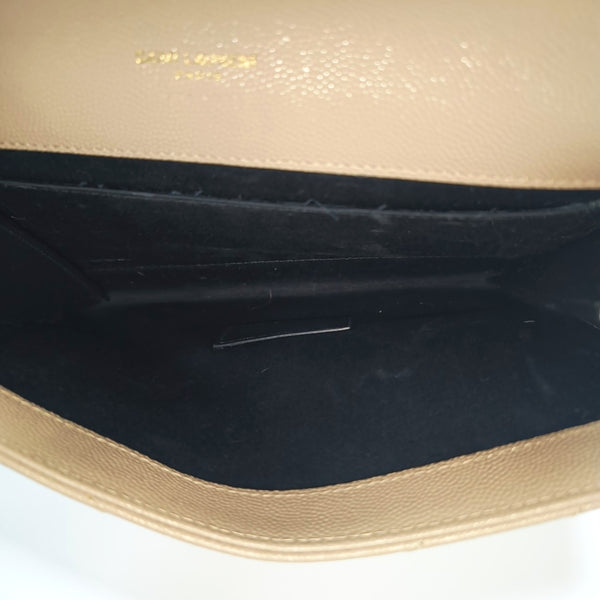 MONOGRAM Chevron Calfskin Beige