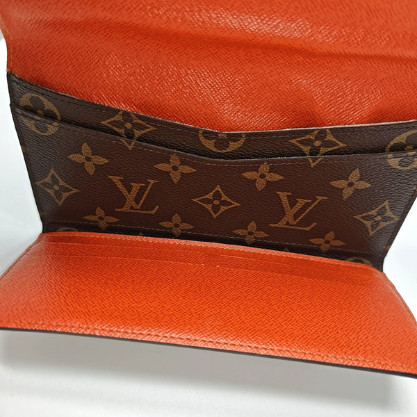 JOSÉPHINE Monogram Coated Canvas Brown Wallet