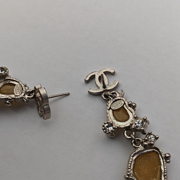Metal Yellow Stud Earrings