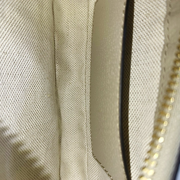 Ophidia Mini Monogram Coated Canvas Beige