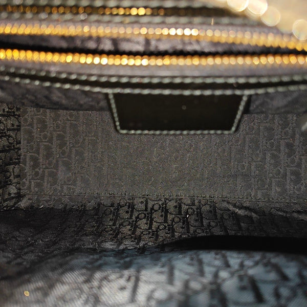 Lady Dior Medium Cannage Patent Leather Black
