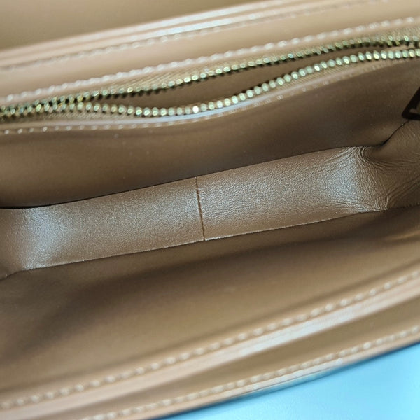 TRIOMPHE Small Coated Canvas Brown