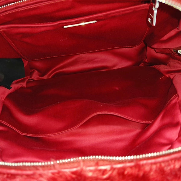 Fabric Backpack Red
