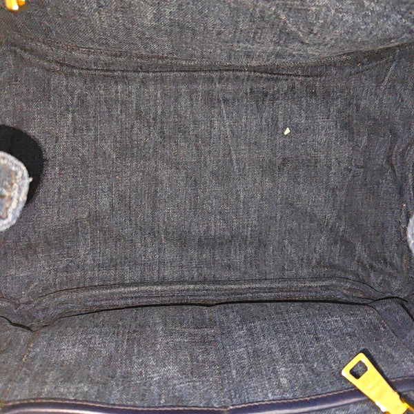 Denim Quilted Denim Blue