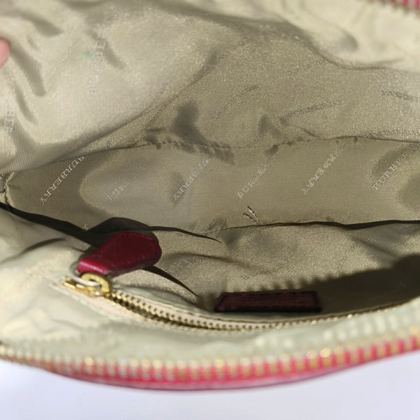 Coated Canvas Shoulder Bag Beige