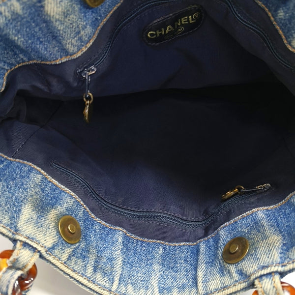 Denim Tote Bag Blue