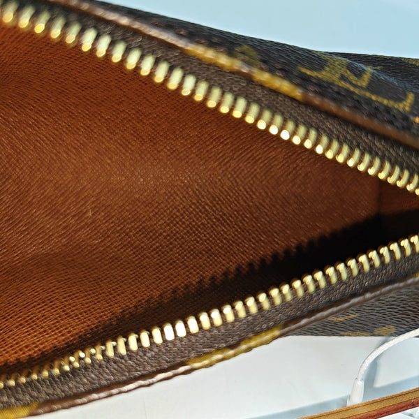 PAPILLON Mini Monogram Coated Canvas Brown