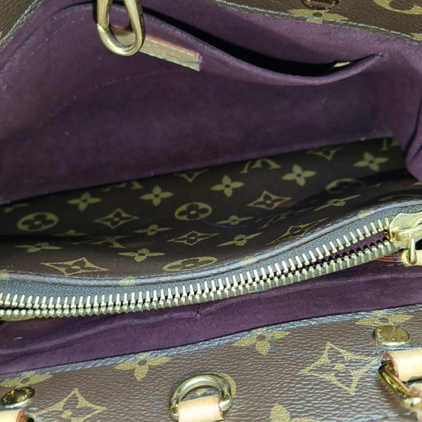 MONTAIGNE Monogram Coated Canvas Brown