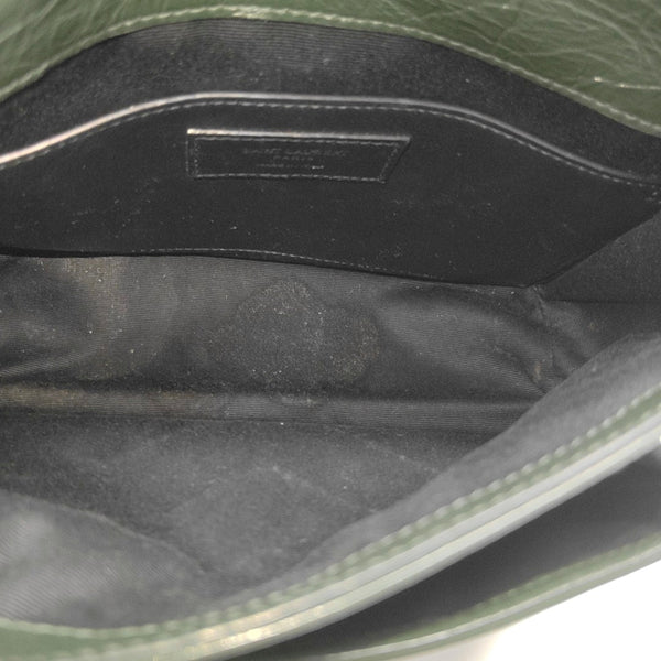 NIKI Small Chevron Calfskin Green