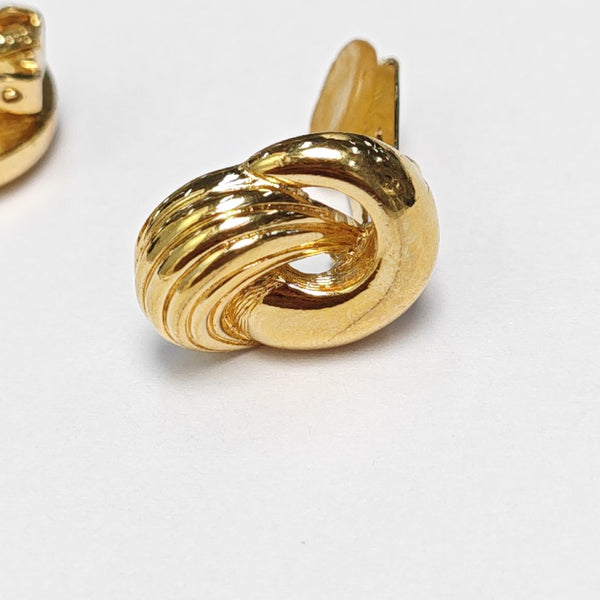 Metal Gold Clip On Earrings