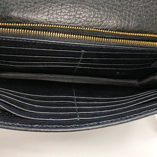 Interlocking G Small Calfskin Black