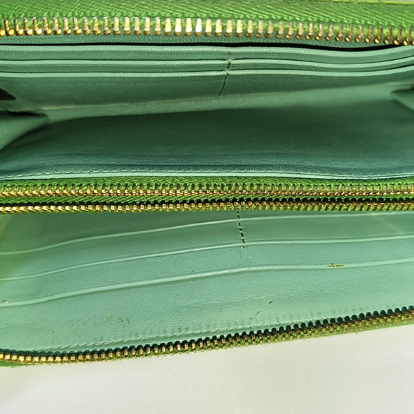 Saffiano Calfskin Wallet Green