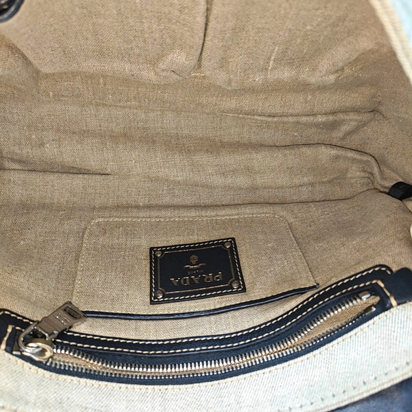 Canvas Shoulder Bag Beige