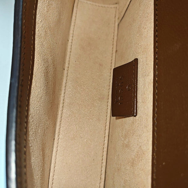 Horsebit 1955 Mini Monogram Coated Canvas Beige