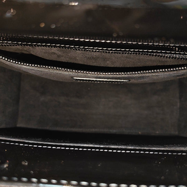 Lady Dior Medium Cannage Patent Leather Green