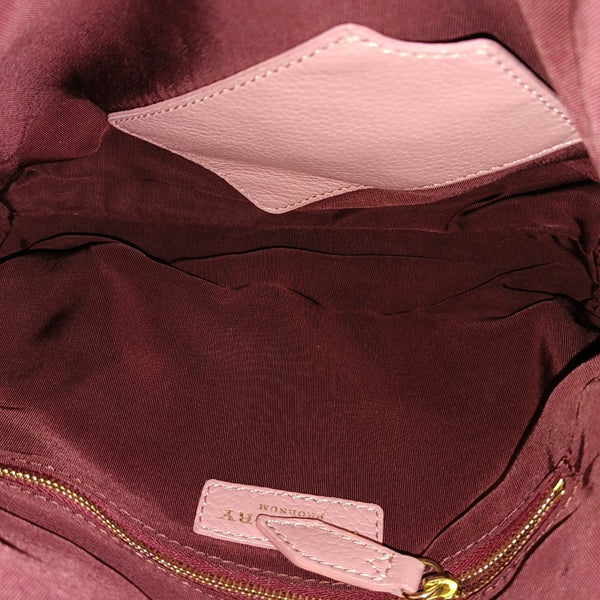 Leather Tote Bag Pink