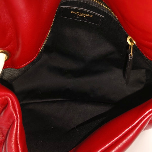 LOULOU Small Quilted Lambskin Red