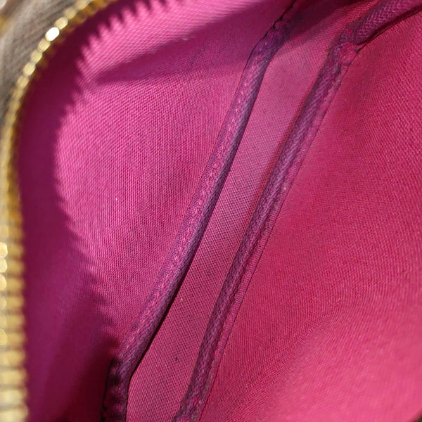 Authenticated pre-owned ACCESSOIRES Mini Monogram Coated Canvas Brown - Top Handle Bag at Looply