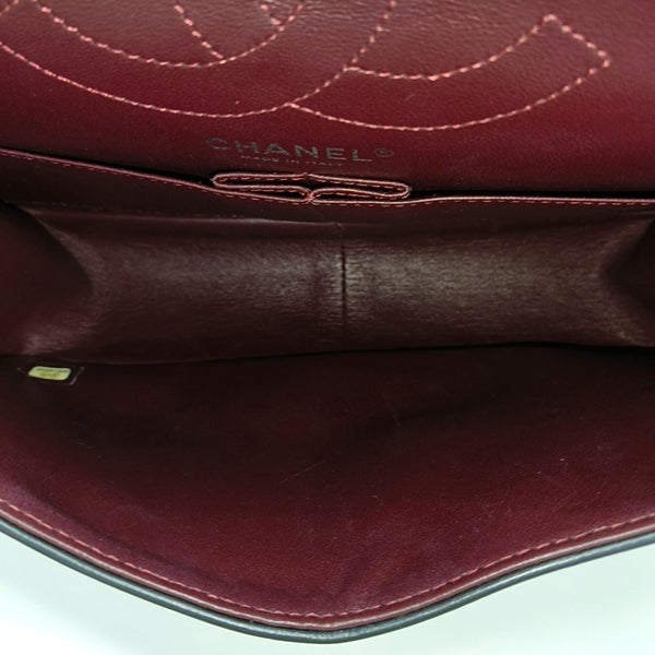 2.55 227 (jumbo) Quilted Vintage Calf Black