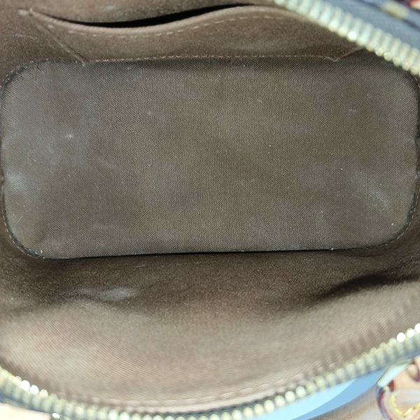 ALMA BB Monogram Coated Canvas Brown