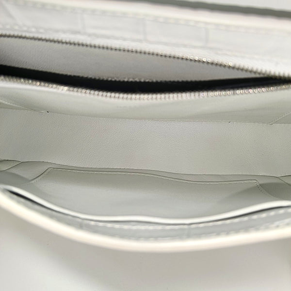 Calfskin Top Handle Bag White