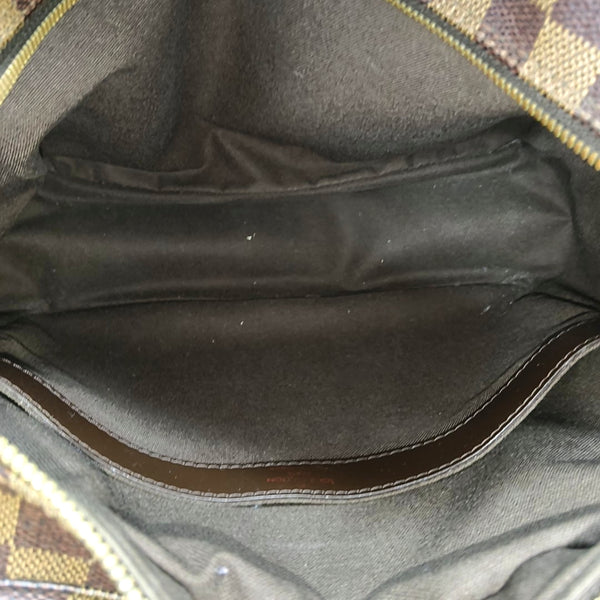 NAVIGLIO Damier Ebene Coated Canvas Brown