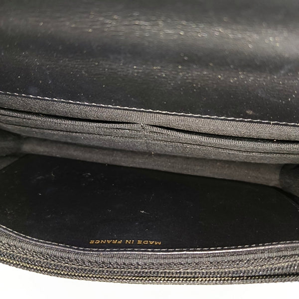 BOY CHANEL Mini Quilted Grained Calfskin Black