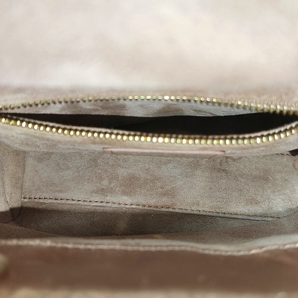 Lady Dior Mini Cannage Silk Satin Rose Gold