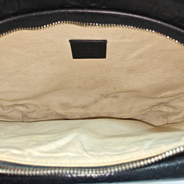 Monogram Calfskin Belt Bag Black