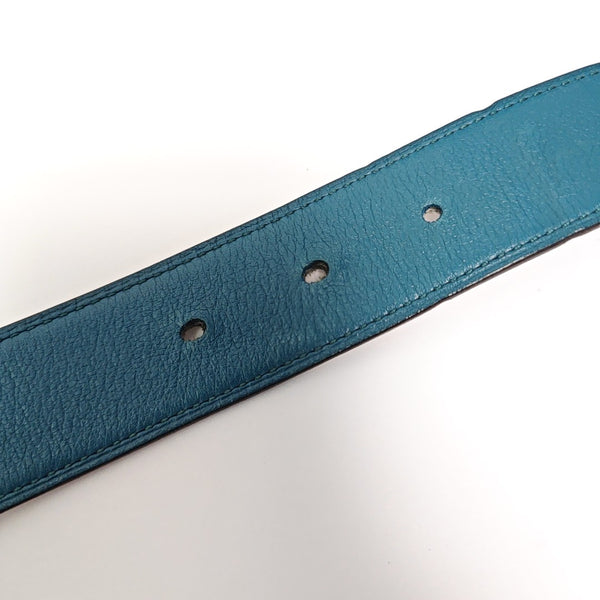 Leather Belt Blue
