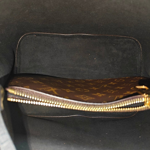 NÉONOÉ MM Monogram Coated Canvas Brown