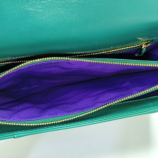 SERPENTI FOREVER Medium Quilted Calfskin Green