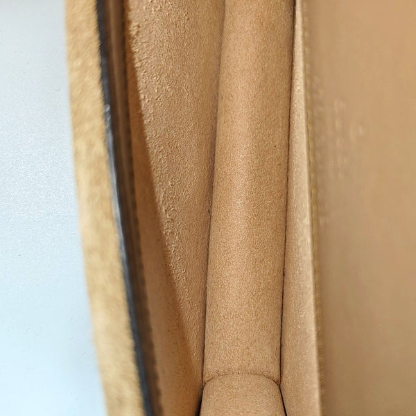 Dionysus Super Mini Monogram Coated Canvas Beige