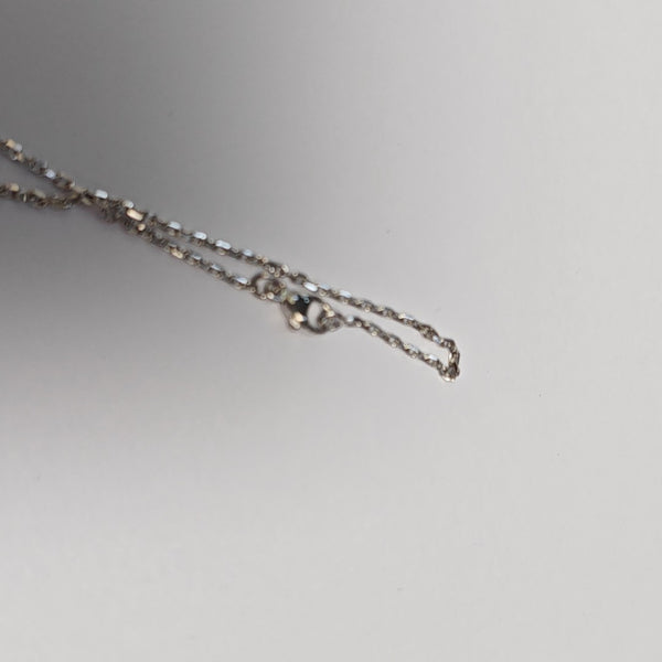 Pop H Metal Silver Necklace