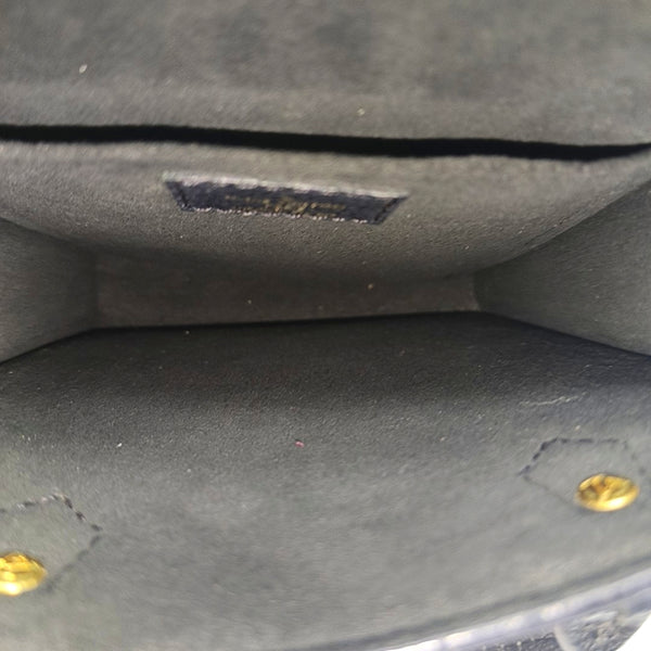 SAC PLAT Mini Monogram Calfskin Black