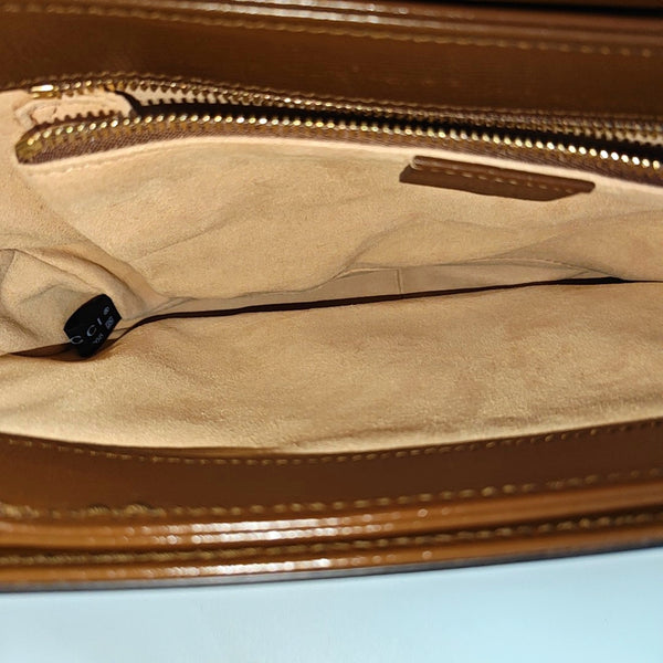 Horsebit 1955 Medium Monogram Coated Canvas Beige