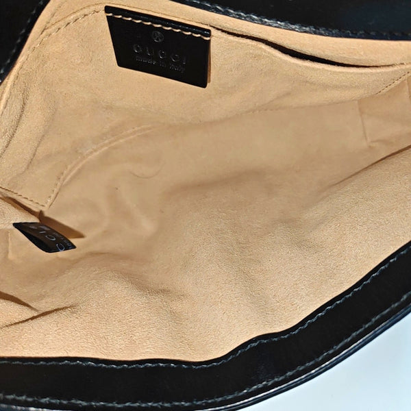 GG Marmont Small Quilted Calfskin Black