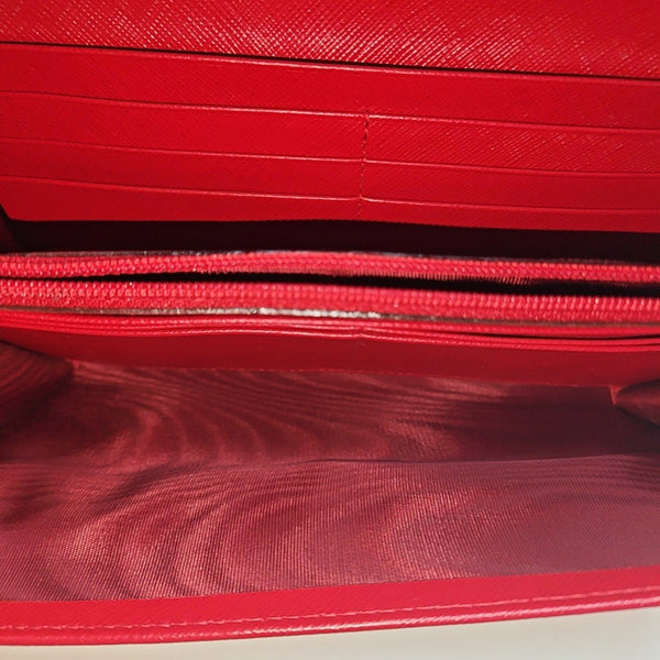Vara Calfskin Red Wallet