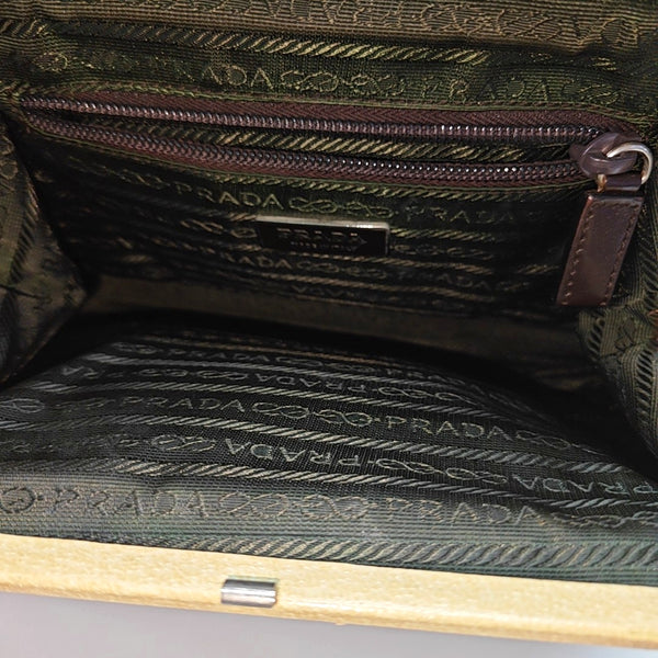 Canvas Top Handle Bag Brown