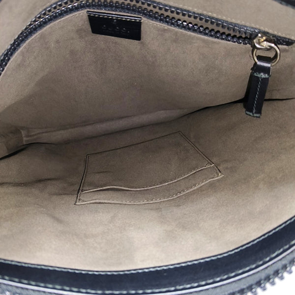 GG Supreme Monogram Coated Canvas Black