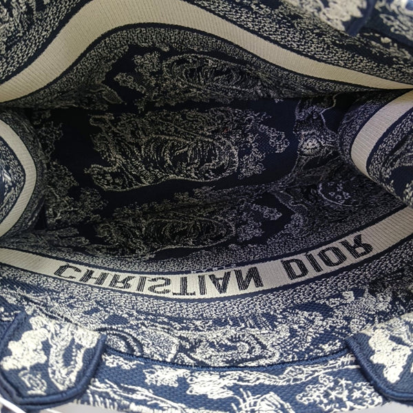 Book Tote Medium Canvas Blue