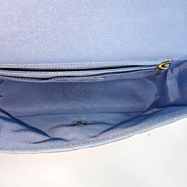 CLASSIC FLAP Mini Quilted Calfskin Blue