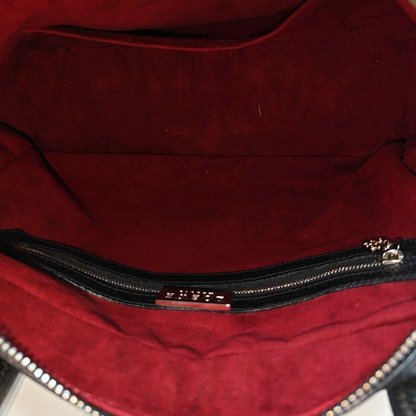 Calfskin Top Handle Bag Black