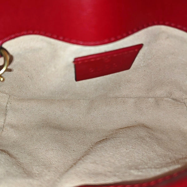 GG Marmont Mini Quilted Calfskin Red