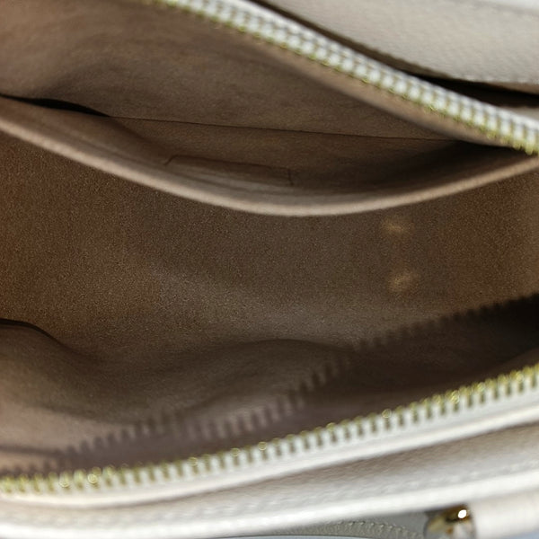 Monogram Calfskin Tote Bag White
