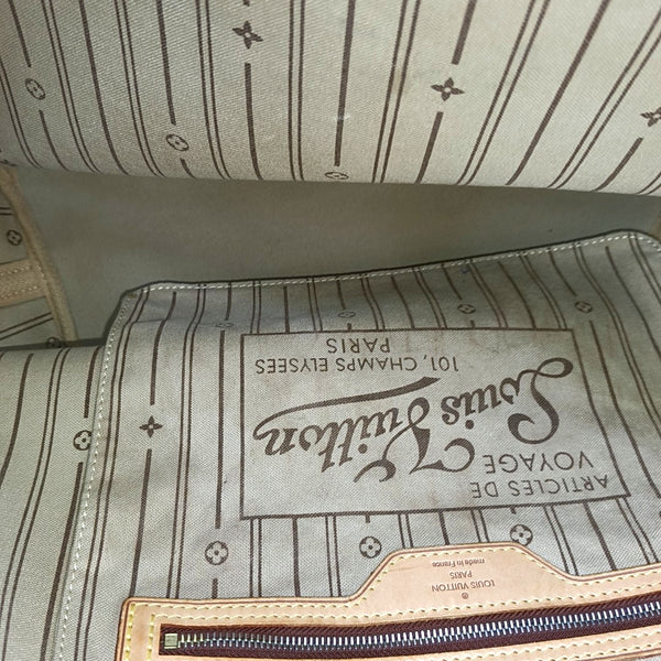 NEVERFULL MM Monogram Coated Canvas Brown