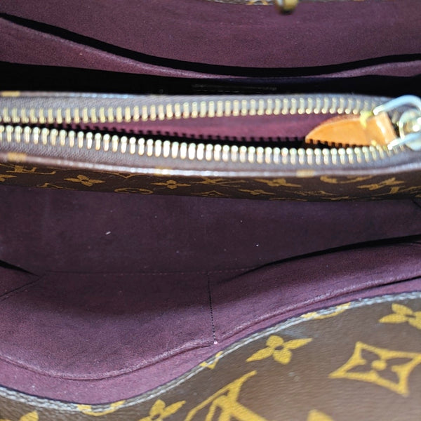 MONTAIGNE GM Monogram Coated Canvas Brown