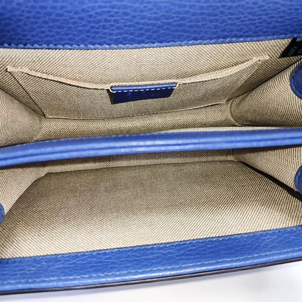 Interlocking G Small Calfskin Blue