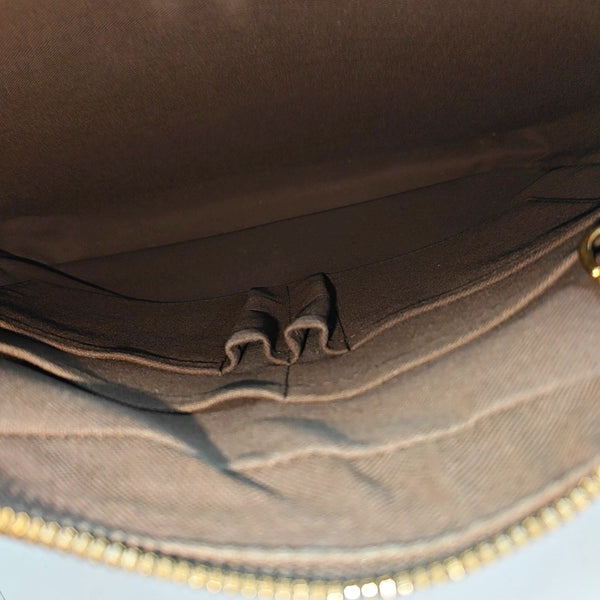 SHELTON MM Damier Ebene Coated Canvas Brown