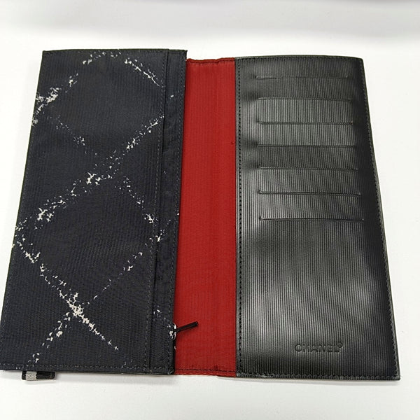 Quilted Nylon Wallet Black